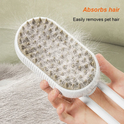 3 in 1 Steam Brush for Dogs and Cats