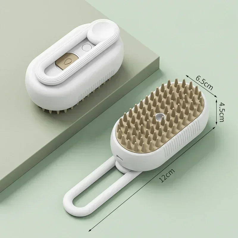 3 in 1 Steam Brush for Dogs and Cats