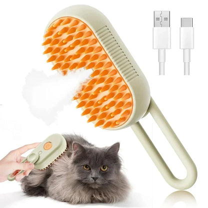 3 in 1 Steam Brush for Dogs and Cats