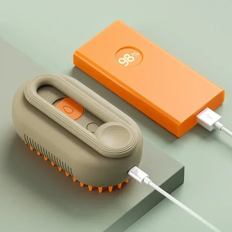 3 in 1 Steam Brush for Dogs and Cats