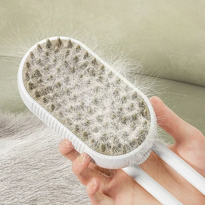 3 in 1 Steam Brush for Dogs and Cats