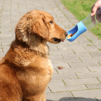 2 in 1 Portable Dog Water Bottle with Food Container