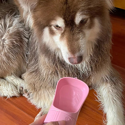2 in 1 Portable Dog Water Bottle with Food Container