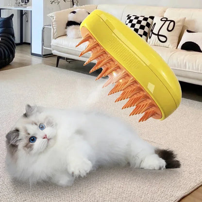 3 in 1 Steam Brush for Dogs and Cats