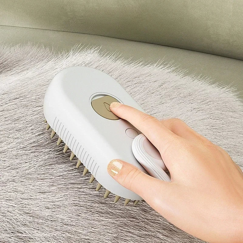 3 in 1 Steam Brush for Dogs and Cats