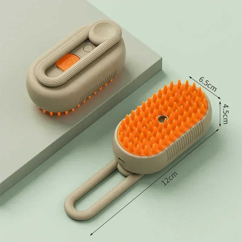 3 in 1 Steam Brush for Dogs and Cats