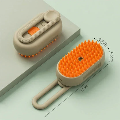 3 in 1 Steam Brush for Dogs and Cats