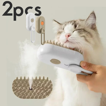 3 in 1 Steam Brush for Dogs and Cats
