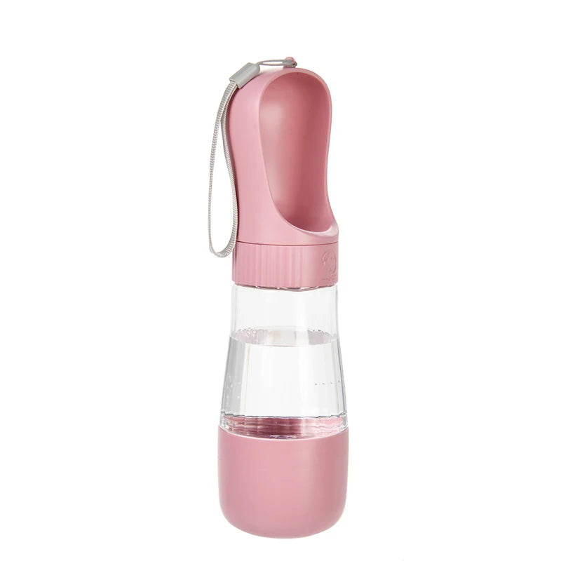2 in 1 Portable Dog Water Bottle with Food Container