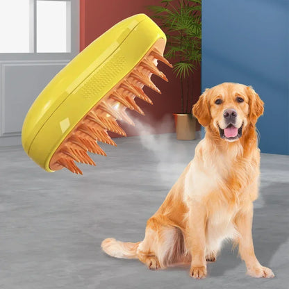 3 in 1 Steam Brush for Dogs and Cats
