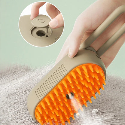 3 in 1 Steam Brush for Dogs and Cats