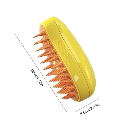 3 in 1 Steam Brush for Dogs and Cats